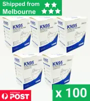 100 PCS BULK KN95 Mask Disposable N95 Face Masks Australia 5 Layers White