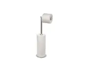 Joseph Joseph EasyStore Luxe 2in1 Toilet Roll Stand Stainless Steel 57cm Silver