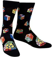 [Sock It To Me] Puzzle Box Men's Crew Socks