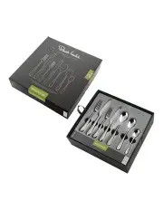[Robert Welch] Kemble Texture Cutlery Set 56 Piece in Silver