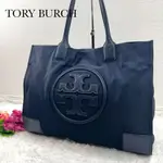 TORY BURCH 托特包 ELLA 尼龍 海軍藍 日本直送 二手