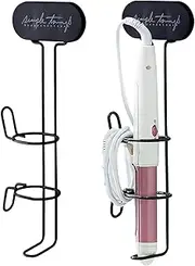 Hair Tool Organizer, Bathroom Hair Dryer Holder Wall Mounted Hair Straightener Hanging Rack Hair Styling Tool Storage Organizer Stick Stand for Flat Irons, Curling Wands