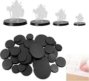 MB01Y 120pcs Model Plastic Bases 4 Different Sizes Wargame Accessories (Round Bases)