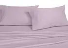 Royal Hotel Bedding Solid Lilac 250-Thread-Count 4pc California-King Bed Shee...