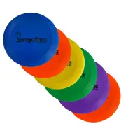 Pack of 6 Frisbees / Flying Discs - Various Colours