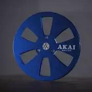 One 7'' Blue AKAI Light Metal Aluminum Reel to Reel Take Up Reel for Akai GX-77