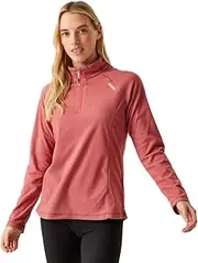[REGATTA] Womens Montes Half Zip Lightweight Microfleece Pullover Sweatshirt Top, Hardwearing & Comfortable - Perfect for Running, Hiking, & Walking Outdoors