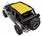 SpiderWebShade Mesh Bikini Top-Yellow, for Jeep JK 4dr.; SWS-SHDTOP-01-JK4D-YLW