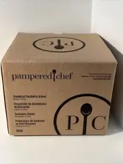 Pampered Chef BREAKFAST SANDWICH MAKER #2634 Microwave Safe - NEW