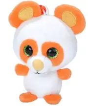 4 Inch Peach Scented Panda Bear Plush Clip On Keychain by Wild Republic
