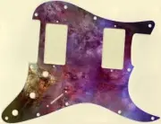 Pickguard Stratocaster Graphical Custom fit Fender HH 11 Hole Fractal Space