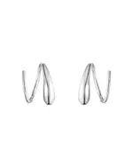 Georg Jensen Sterling Silver Mercy Swirl Threader Earrings
