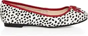 [Halie Cherie] Leather Ballet Flat (39, Cheetah) (39, Cheetah Red)