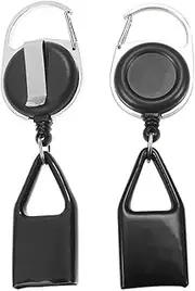 Retractable Lighter Leash Clip Keychain Rubber Cover Large Maxi Bic Black