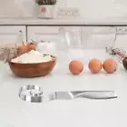 Dough Whisk Stainless Steel Manual Dough Mixer for Biscuits Pastry Bread