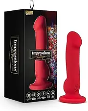 Impressions Las Vegas Realistic Vibrating Dildo - Powerful Rumbly 10 Function Vibration - Suction Cup for Hands Free Play and Harness Compatible - Waterproof Magnetic Charging - Sex Toy for Him Her