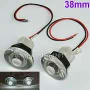 2Pcs 38mm 12V Waterproof LED Courtesy Deck Light Marine Car Stair Cockpit RV