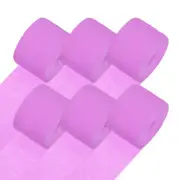 6-Rolls 492ft Crepe Paper Streamer for DIY [Light Purple-1.8 Inch x 82 Ft/Roll]