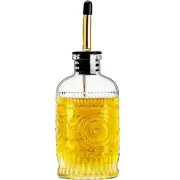Olive Oil Dispenser Bottle for Kitchen with Metal Spout, Glass Oil Bottles 7O...