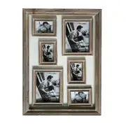 Antique Natural 6 Collage Photo Frame xcm