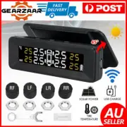 Solar Wireless TPMS Car Tire Tyre Pressure Monitor Monitoring System + 4 Sensors