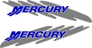 2pc Custom Set of Mercury outboard cowling decals custom color choices splash