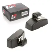 2x Sun Visor Bracket Clips Black With Cover for Audi A2 A3 A4 A5 A8 Coupe (for: Audi)