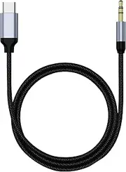 Aux Headphone Cable - USB C to 3 5mm Audio Adapter Cord for Car, Stereo and Speakers | Type C Aux Cable for Headphones, Noise- Music Transfer, Audio Jack Connector for Devices