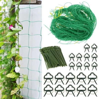 Garden Green Nylon Vine Trellis Climbing Crops Support Netting Bean Nets beFLC