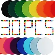 30PCS Carpet Spot Markers Carpet Spot for Classroom Carpet Floors 4 Inch Dot Marker Color Floor Dots, Classroom Decoration, Flexible Seating, Elementary School, Preschool, Kindergarten Supplies