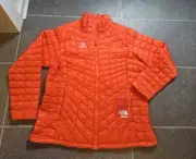 NWT THE NORTH FACE WOMEN'S THERMOBALL TREK JACKET SZ 2XL FIRE BRICK RED