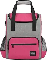 Cooler Backpack Multifunctional Picnic Backpack Large Capacity Insulated Bag Red Wine Cooler Ice Pack (Color : Red, Size : 39x29x15cm)