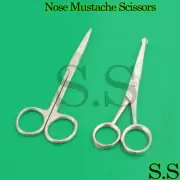 NOSE SCISSORS MOUSTACHE Mustache Scissors Hair Trimming Baby Grooming (CHOOSE)