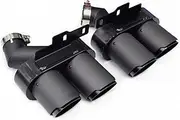 Compatible For Audi A6 A7 C8 Muffler, 2019 To 2024 Model Year, Exhaust tip Upgrade, S6 S7 Quad tip, Stainless Steel Tip Nozzle(7 style 4)