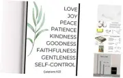 KEJPU Canvas Wall Art Modern Art Print Fruit Of The Spirit 12L" x 18W" white 4