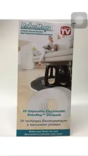 RoboMop SoftBase Dust Pads- 4 Bags Of 20 Disposable Electrostatic