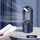Desktop Portable Rechargeable Bladeless Cooling Fan with Night Light(optional)