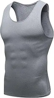 [PHJTOMK] Men's Sleeveless Compression Tank Top Muscle Workout Base Layer Shaper Dry Fit Sleeveless Shapewear Undershirt