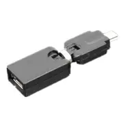 5PCS 360 Degree Rotating Mini 5Pin USB Male to Female Adapter OTG Speaker MP3 Music Player Jack Converter for Speaker Notebook