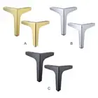 4 Pieces Sofa Table Leg Kitchen Screw Mounted Modern Triangular Legs