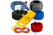 Caravan Essentials Starter Kit Pack - 7 Piece Water Sullage Hose Lead Bag & Ramp