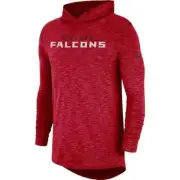 Atlanta Falcons Nike Sideline Slub Hoodie Long T-Shirt Men's Tri-Blend 2018 NFL