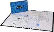 Hexers XL Role-Playing Game Board, Vinyl Mat Alternative for Dungeons and Dragons DND, Pathfinder, RPG Compatible, 44 inches on 34 inches with 1 inch Squares and Hexes, Foldable and Dry Erase
