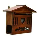 Decorative Locking Mailbox Holds Documents Bills Letters Keys Mail Holder