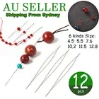Up 12pcs Big Eye Beading Needles Easy Threading Tool for Bracelet Jewelry Making