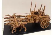 15mm Fantasy Undead Skeleton Heavy Chariot with Horses (1 Chariot & Crew)