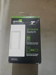 Leviton Decora Smart Switch Requires MLWSB Wi-Fi Bridge White R02-DN15S-1RW