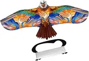 Leefasy Large Eagle Kite, Easy to Fly, Ripstop Beginner Kite, Flying Toy Game for Hiking Outdoor Beginner Grassland