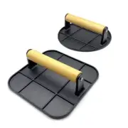 Burger Press Single Cast Iron Grill Press Bacon Press Meat Smasher Utensils Tool