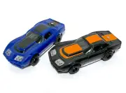 Back in Black! 2pc BTO Bulldog Chassis A/P CORVETTE HO Slot Car Fast Pair RTR